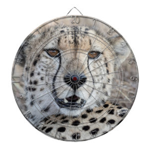 Cheetah Portrait Dart Board