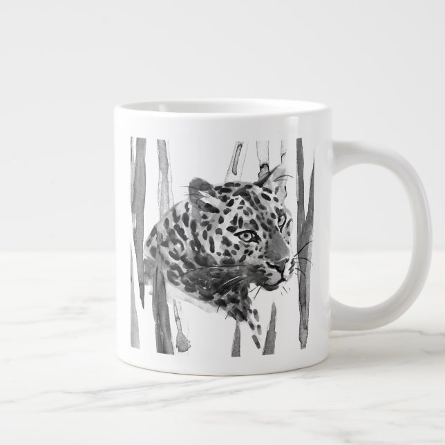 Cheetah Portrait Giant Coffee Mug (Right)