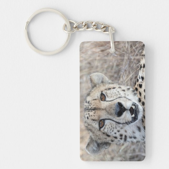 Cheetah Portrait Keychain (Front)