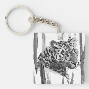 Cheetah Portrait Keychain