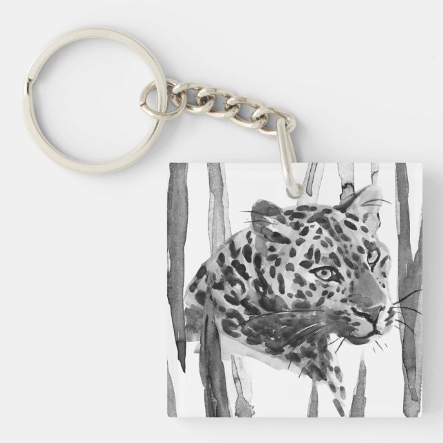 Cheetah Portrait Keychain (Front)
