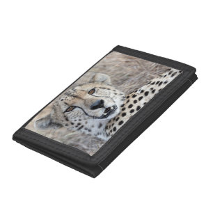 Cheetah Portrait Tri-fold Wallet