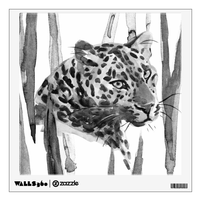 Cheetah Portrait Wall Decal (Front)
