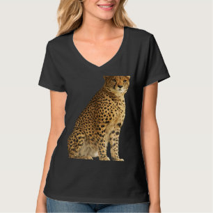 Cheetah Predatory Cat Africa Cat Wild Illustration T-Shirt