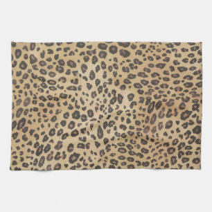 Cheetah print Animal Exotic Wild Fashionable Cat Kitchen Towel