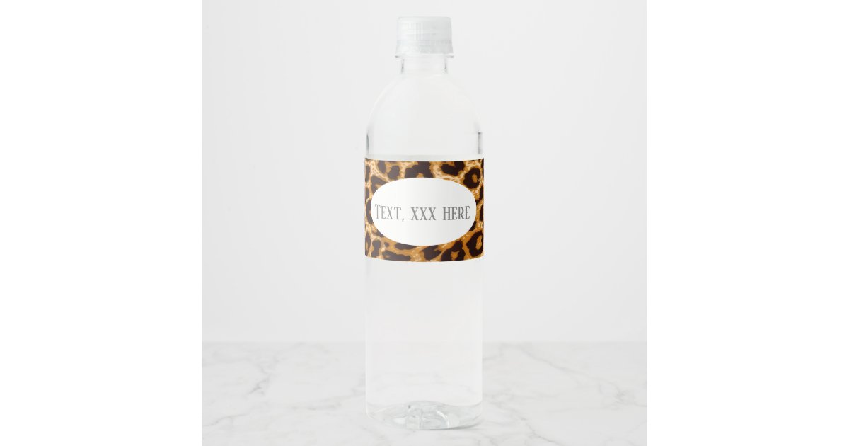 Drink Some Water Cheetah Print Water Bottle