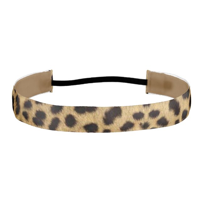 Cheetah Print Athletic Headband (Front)