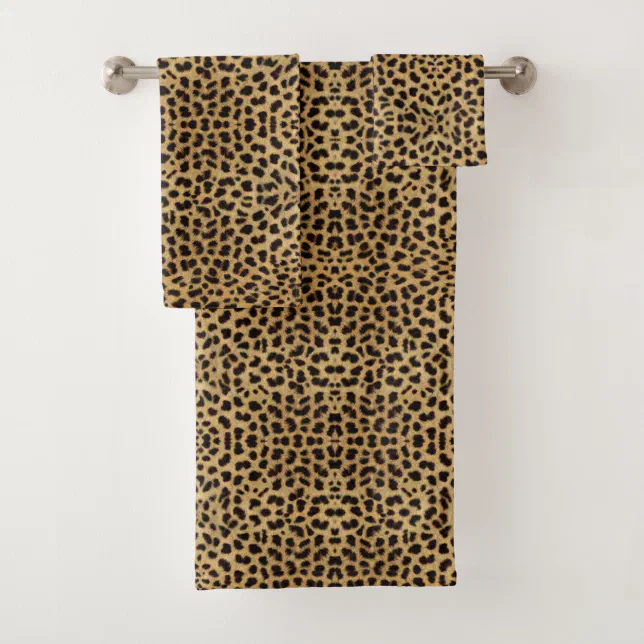 Cheetah Print Bath Towel Set Zazzle