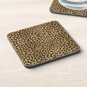 Cheetah Print Beverage Coaster
