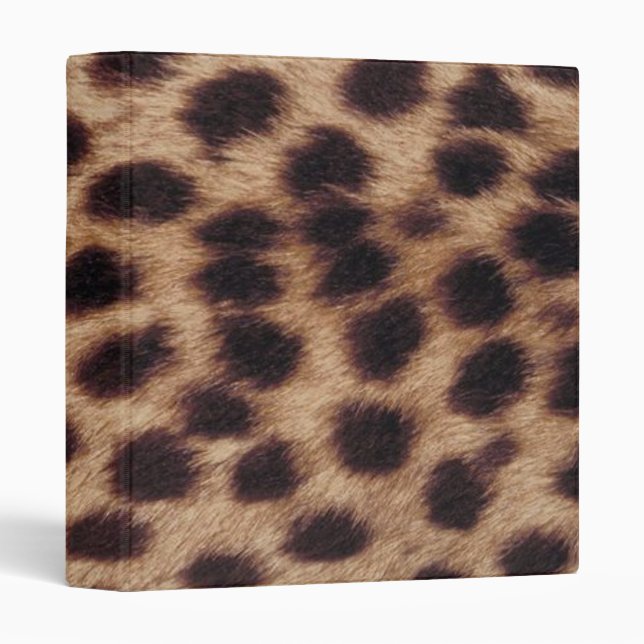 Cheetah Print Binder (Front/Spine)