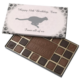 Cheetah Print Birthday Chocolate Assortment