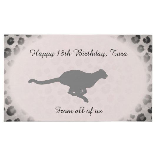 Cheetah Print Birthday Chocolate Assortment (Front)