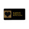 Cheetah Print Black Heart - Custom Address
