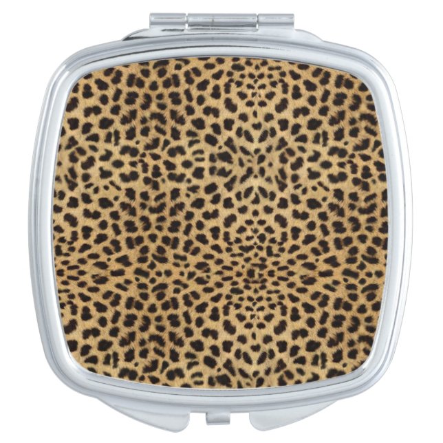 Cheetah Print Compact Mirror (Front)