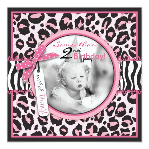 Cheetah Print Birthday Invitation Templates 3