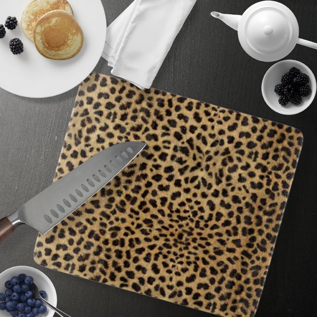 Cheetah Print Cutting Board (Cheetah Print Cutting Board by Looly Elzayat
)