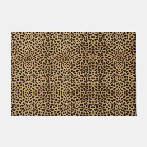 Cheetah Print Doormat