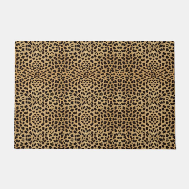 Cheetah Print Doormat Zazzle