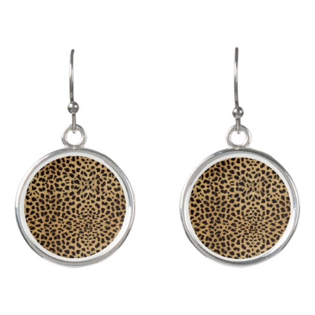 Cheetah Print Earrings (Front)