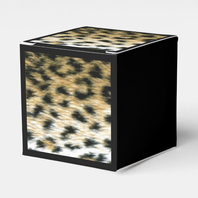 Cheetah Print Favor Boxes (Front Side)