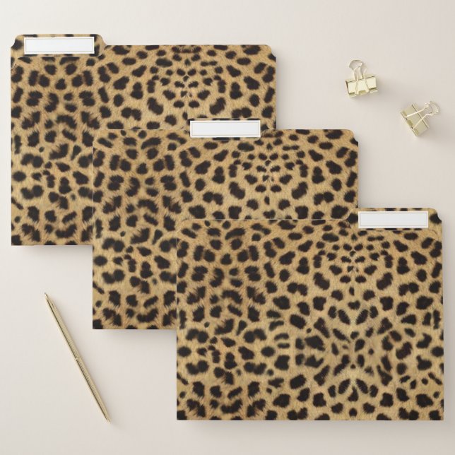 Cheetah Print File Folder (Set)