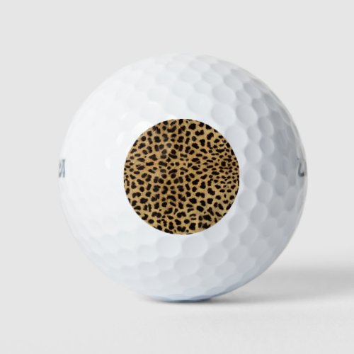 Cheetah Print Golf Balls