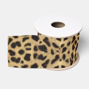 Cheetah Print Grosgrain Ribbon