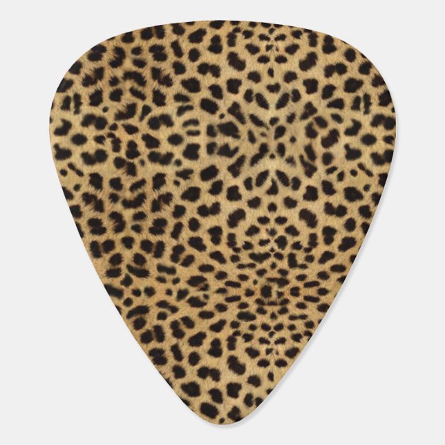 Cheetah Print Guitar Pick (Back)