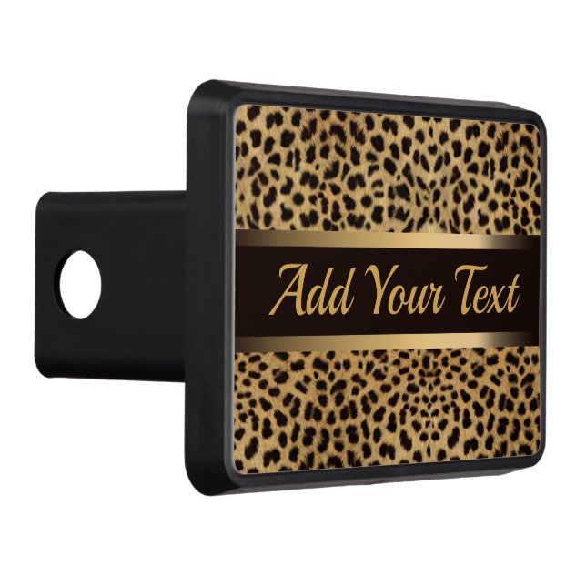 Cheetah Print Hitch Cover (Right)