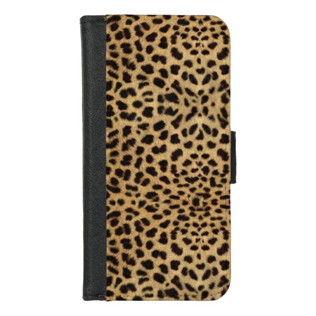 Cheetah Print iPhone Wallet Case (Front)