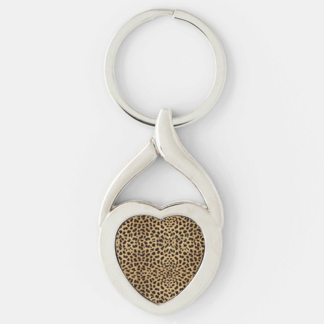 Cheetah Print Keychain (Front)