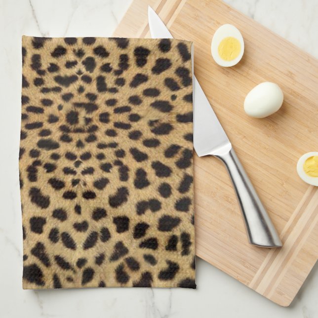 Cheetah Print Kitchen Towel (Quarter Fold)