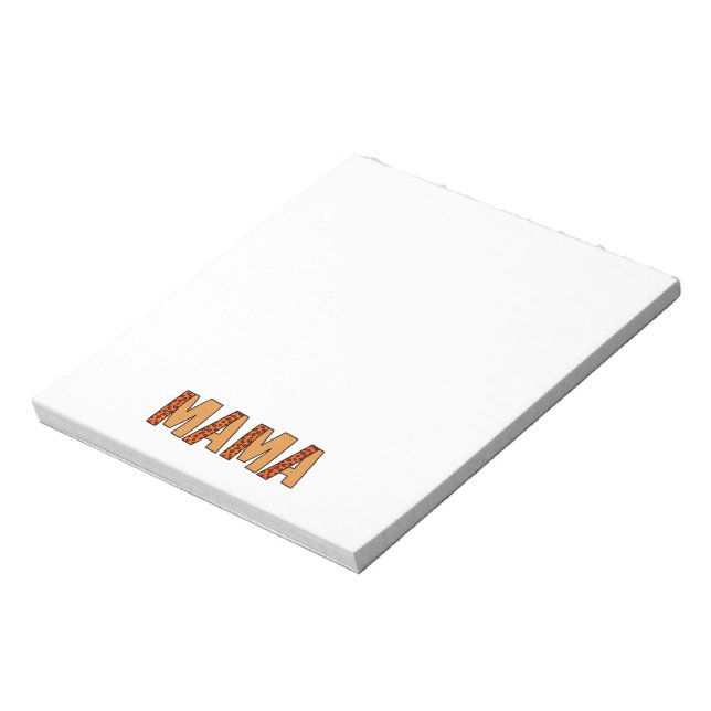 Cheetah Print Leopard Mom Notepad (Rotated)