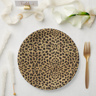 Cheetah Print Paper Plates