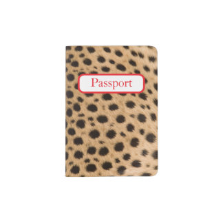 Cheetah Print Passport Holder