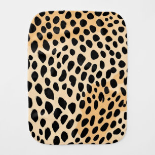 Cheetah Print Pattern Baby Burp Cloth