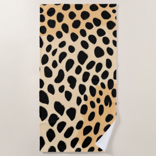 Cheetah Print Pattern Beach Towel