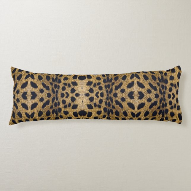Cheetah Print Pattern Body Pillow (Front)