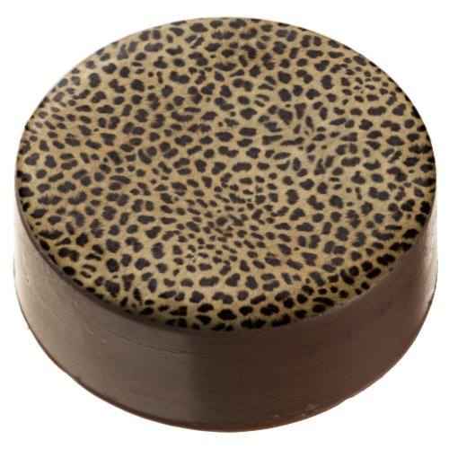 Cheetah Print pattern Chocolate Covered Oreo