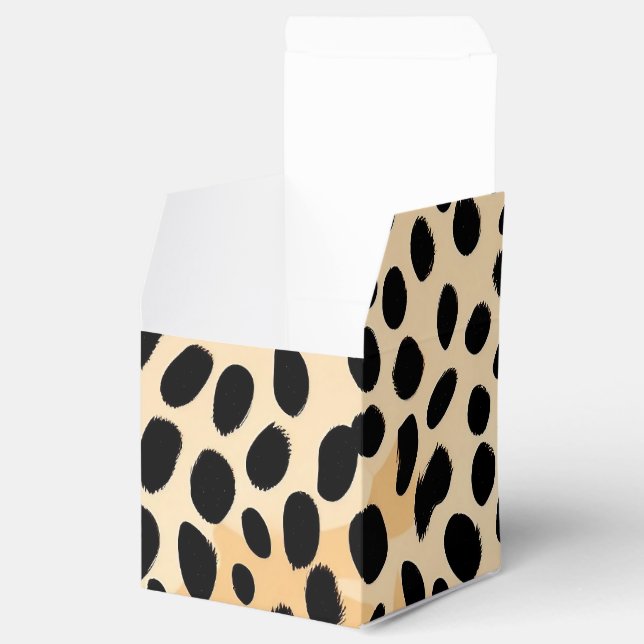 Cheetah Print Pattern Favor Boxes (Opened)