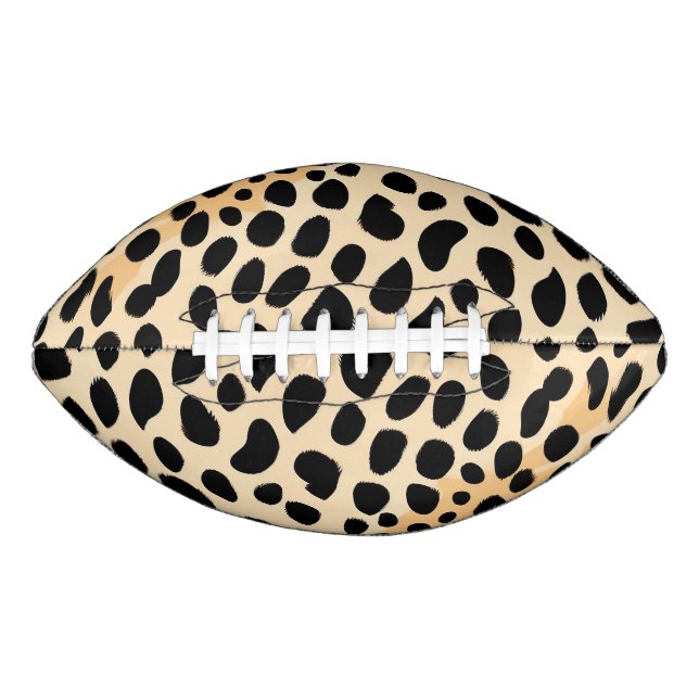Cheetah Print Pattern Football (Front)