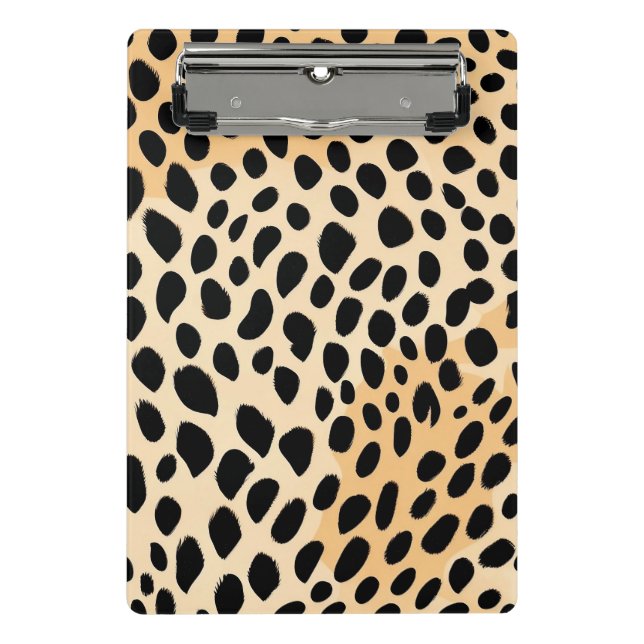 Cheetah Print Pattern Mini Clipboard (Front)