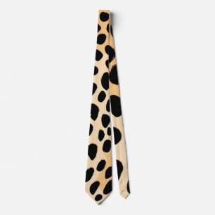 Cheetah Print Pattern Neck Tie