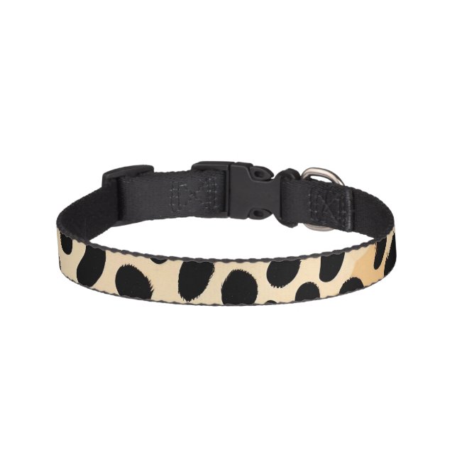 Cheetah Print Pattern Pet Collar (Front)