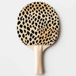 Cheetah Print Pattern Ping Pong Paddle
