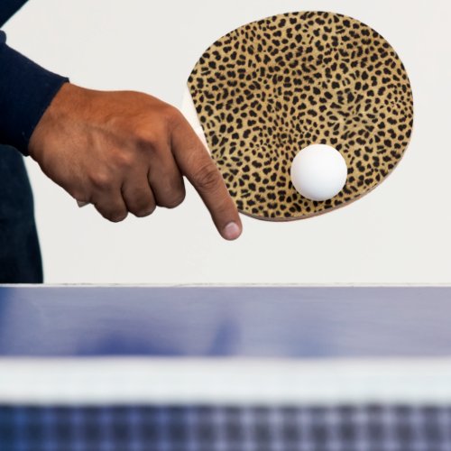 Cheetah Print Ping Pong Paddle