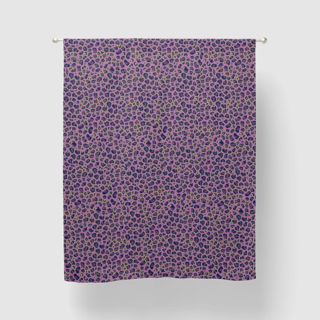 Cheetah Print - Pink Blackout Curtains (Front)