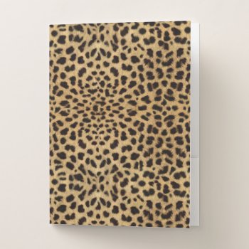 Cheetah Print Pocket Folder by stellerangel at Zazzle
