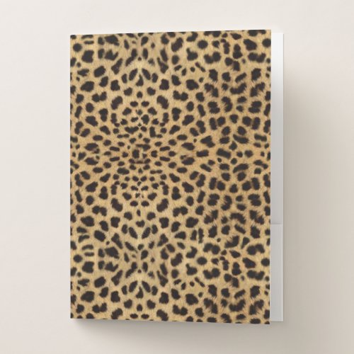 Cheetah Print Pocket Folder