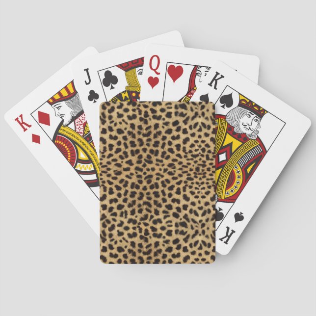 Cheetah Print Poker Cards (Back)